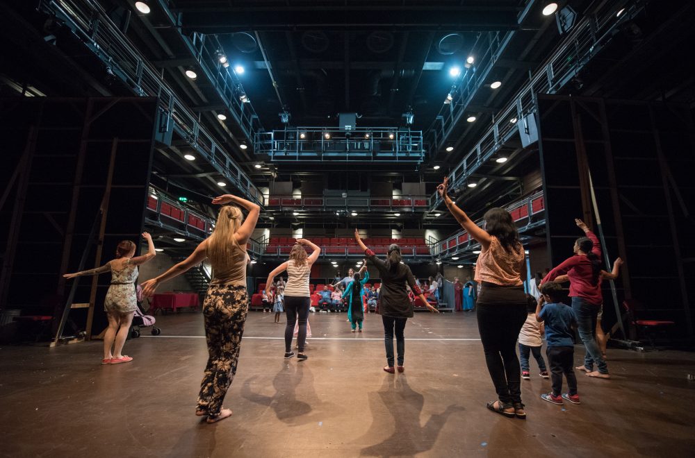 A Bollywood Dance workshop taking place in our B2 auditorium