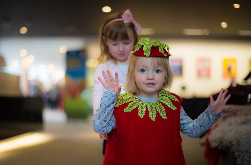 Children dressing up at Family Fun day