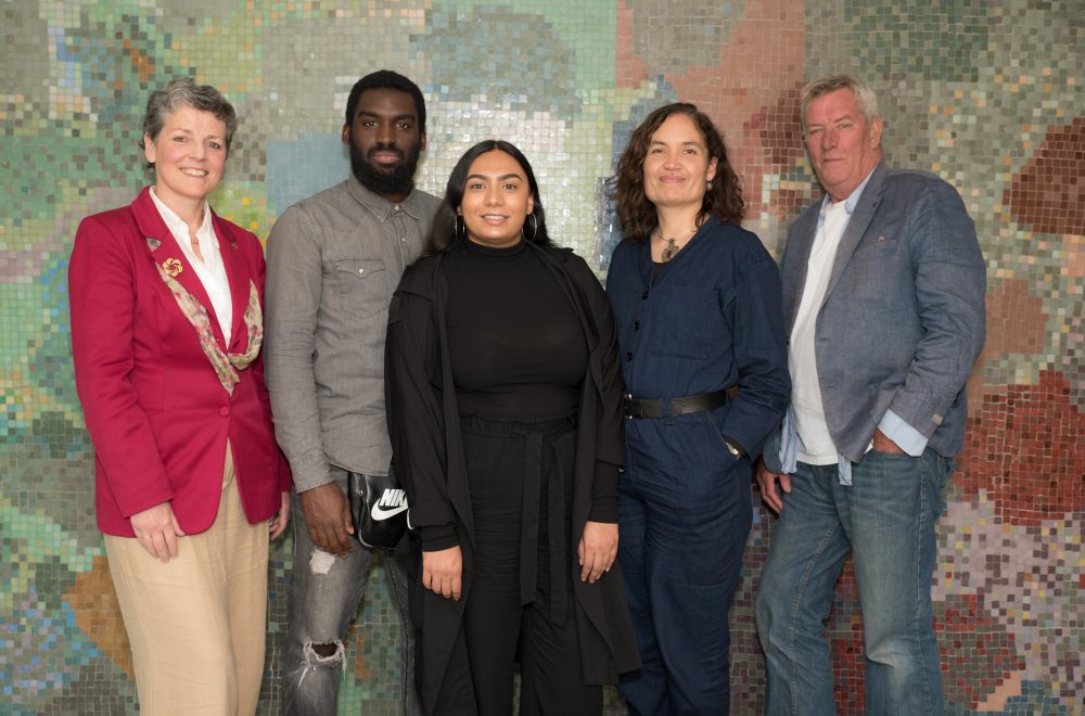 (L-R) Joanna Reid, Corey Campbell, Balisha Karra, Justine Themen, Hamish Glen