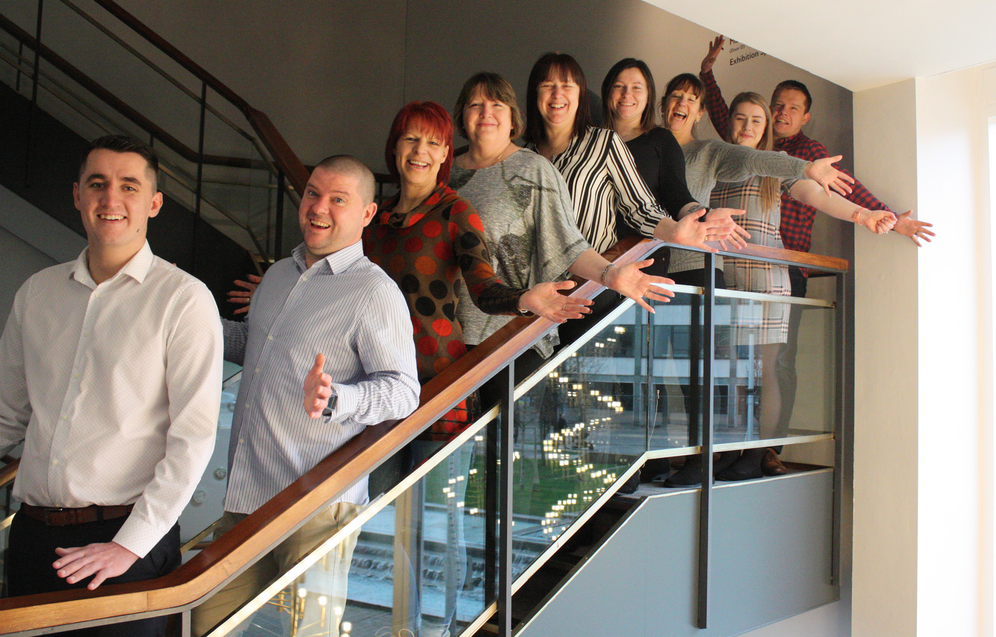 Volunteers from Gallagher at the Belgrade Theatre