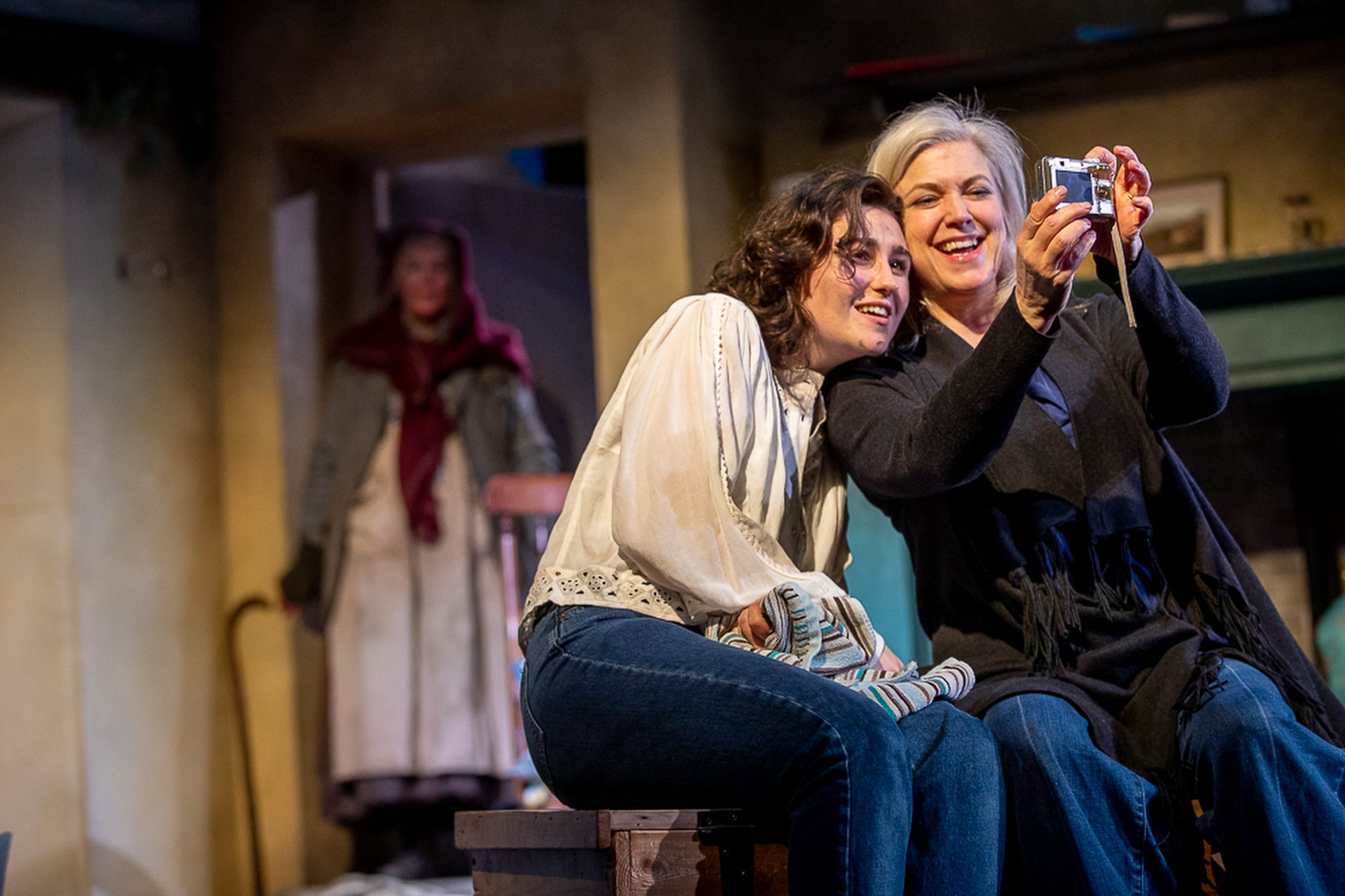 Gwen Taylor, Lucy Doyle and Caroline Harker in The Croft