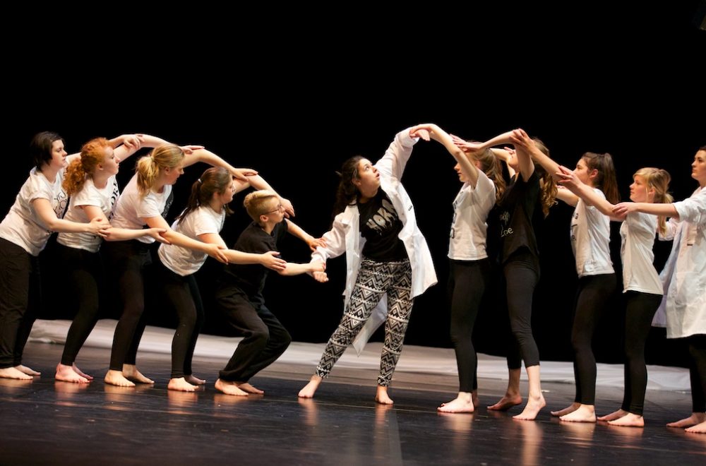 Pages by Highly Sprung, dress rehearsal at The Belgrade Theatre, Coventry