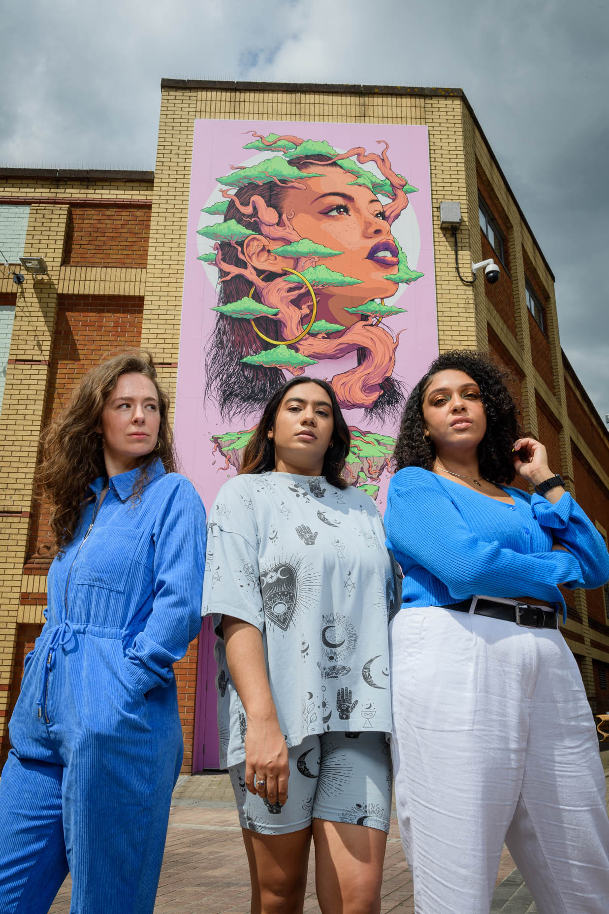 (L-R) Frankie Meredith, Balisha Karra and Yasmin Dawes